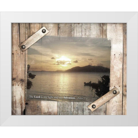 Light of The Lord White Modern Wood Framed Art Print by Grey, Jace