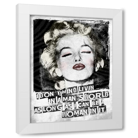 Monroe White Modern Wood Framed Art Print by Grey, Jace