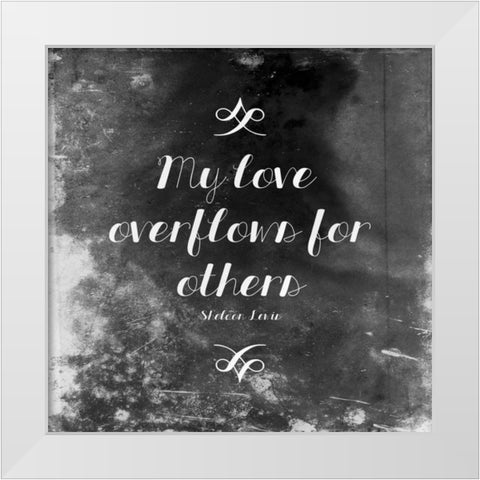 Overflows White Modern Wood Framed Art Print by Grey, Jace