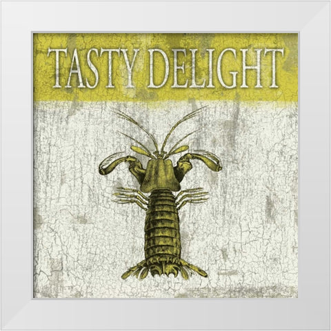 Tasty Delight White Modern Wood Framed Art Print by Grey, Jace