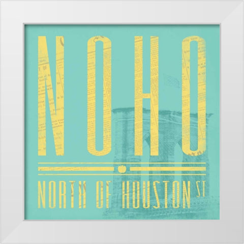 NOHO in Spring White Modern Wood Framed Art Print by Grey, Jace