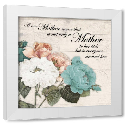 Mother White Modern Wood Framed Art Print by Grey, Jace