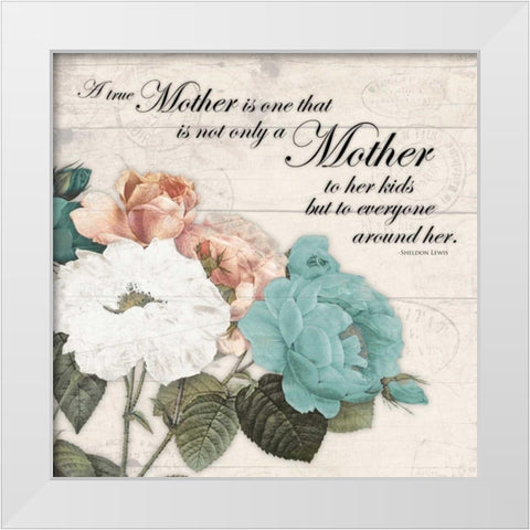 Mother White Modern Wood Framed Art Print by Grey, Jace