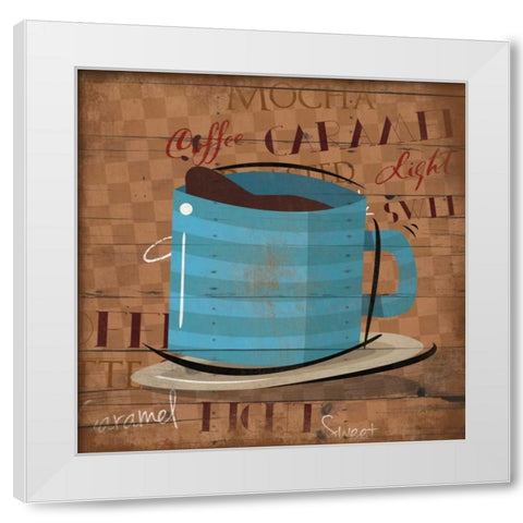 Coffee 3 White Modern Wood Framed Art Print by Grey, Jace