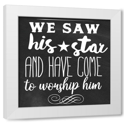 We Saw White Modern Wood Framed Art Print by Matic, Jelena