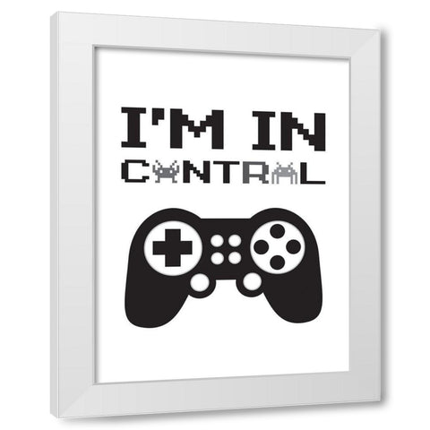 Im In Control 2 White Modern Wood Framed Art Print by McCully, Jennifer