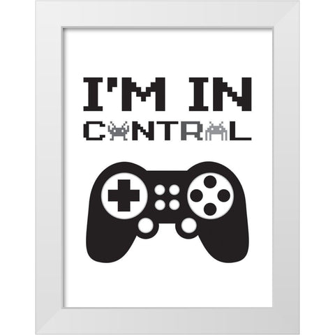 Im In Control 2 White Modern Wood Framed Art Print by McCully, Jennifer