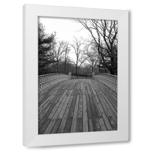Central Park Bridge 4 White Modern Wood Framed Art Print by Grey, Jace