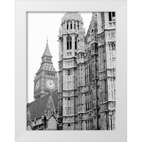 London Natural History Museum White Modern Wood Framed Art Print by Grey, Jace
