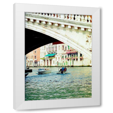 Venice Boat Ride 2 White Modern Wood Framed Art Print by Grey, Jace