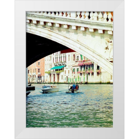 Venice Boat Ride 2 White Modern Wood Framed Art Print by Grey, Jace