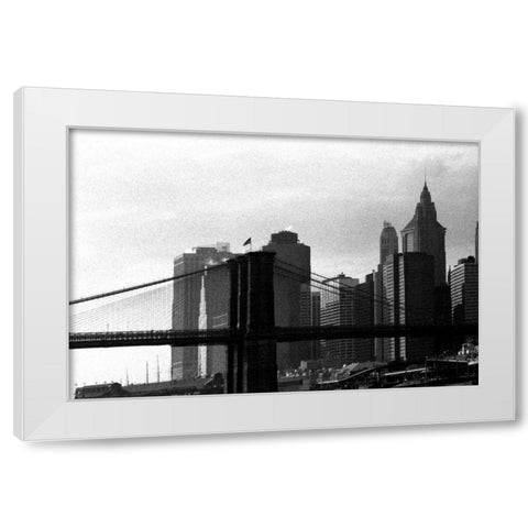 Downtown Manhattan 2 White Modern Wood Framed Art Print by Pica, Jeff