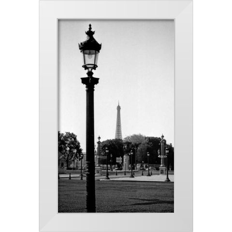 Eifel Tower 3 White Modern Wood Framed Art Print by Pica, Jeff