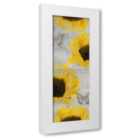 Butterfly Bloom White Modern Wood Framed Art Print by Allen, Kimberly