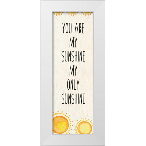 My Sunshine 1 revised White Modern Wood Framed Art Print by Allen, Kimberly
