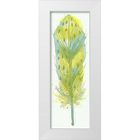 Feather Bright 3 White Modern Wood Framed Art Print by Allen, Kimberly