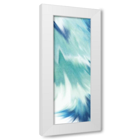 Blue Mood A White Modern Wood Framed Art Print by Allen, Kimberly