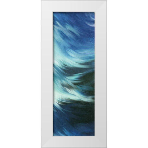 Blue Mood B White Modern Wood Framed Art Print by Allen, Kimberly