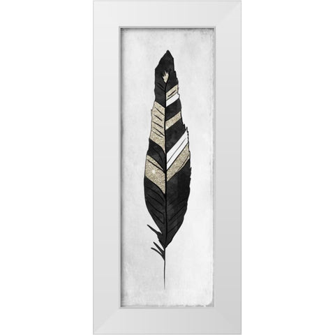 White Feathered 3 White Modern Wood Framed Art Print by Allen, Kimberly