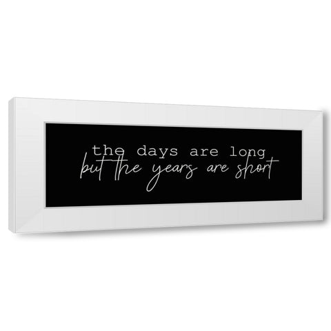 The Days White Modern Wood Framed Art Print by Kimberly, Allen