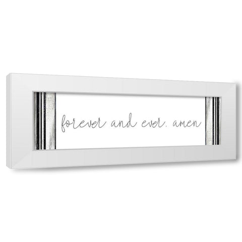 Forever and Ever White Modern Wood Framed Art Print by Kimberly, Allen