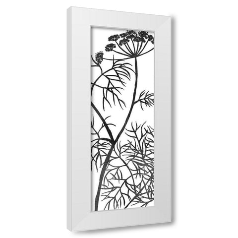 Botanical Panel 3 White Modern Wood Framed Art Print by Allen, Kimberly