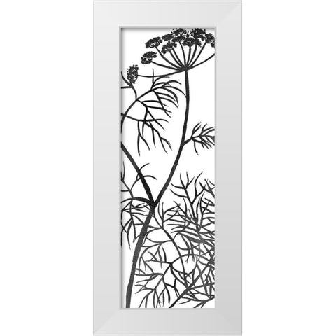 Botanical Panel 3 White Modern Wood Framed Art Print by Allen, Kimberly