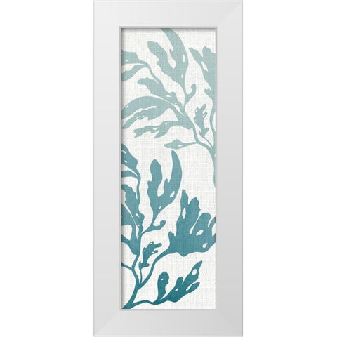 Seaweed Panel 1 White Modern Wood Framed Art Print by Allen, Kimberly