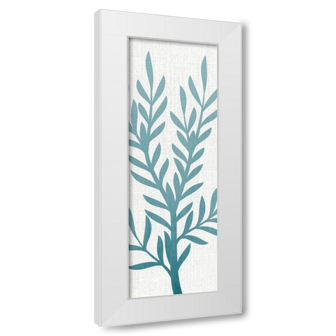 Seaweed Panel 4 White Modern Wood Framed Art Print by Allen, Kimberly