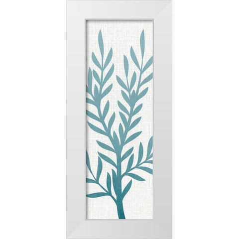 Seaweed Panel 4 White Modern Wood Framed Art Print by Allen, Kimberly
