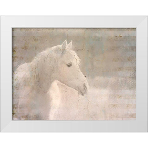 White Knight Serenity White Modern Wood Framed Art Print by Allen, Kimberly