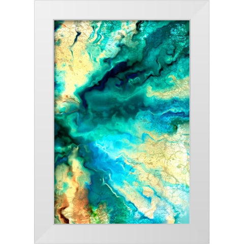 Teal Day 2 White Modern Wood Framed Art Print by Allen, Kimberly