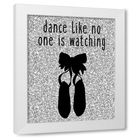 Dance Like White Modern Wood Framed Art Print by Kimberly, Allen
