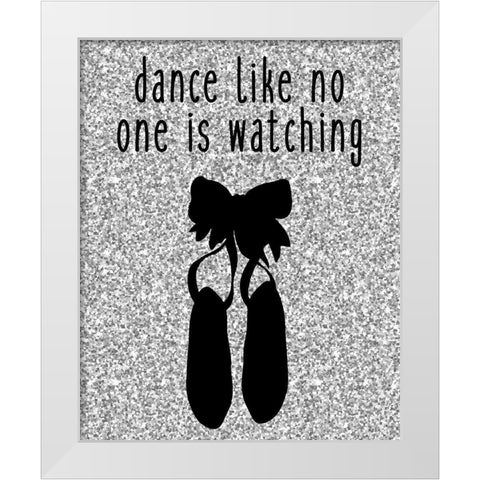 Dance Like White Modern Wood Framed Art Print by Kimberly, Allen