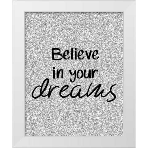 Dreams 2 White Modern Wood Framed Art Print by Kimberly, Allen