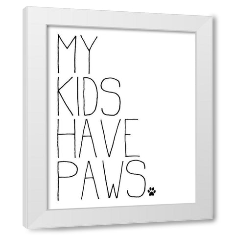 My Kids v2 White Modern Wood Framed Art Print by Allen, Kimberly