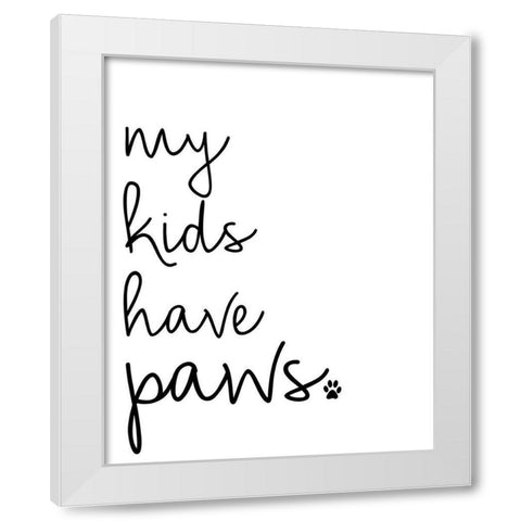 My Kids V2 White Modern Wood Framed Art Print by Allen, Kimberly