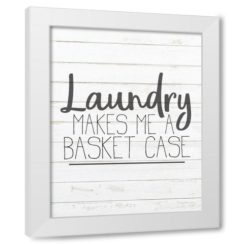 In the Laundry 3 White Modern Wood Framed Art Print by Kimberly, Allen