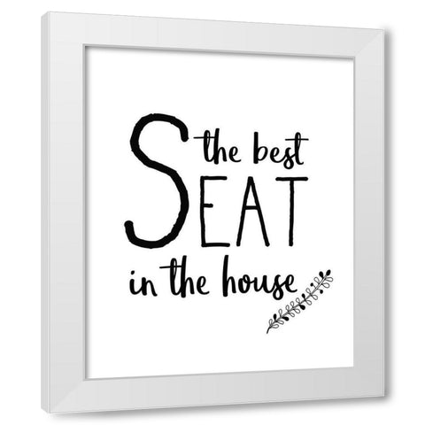 In the Bathroom 1 White Modern Wood Framed Art Print by Kimberly, Allen