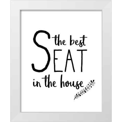 In the Bathroom 1 White Modern Wood Framed Art Print by Kimberly, Allen