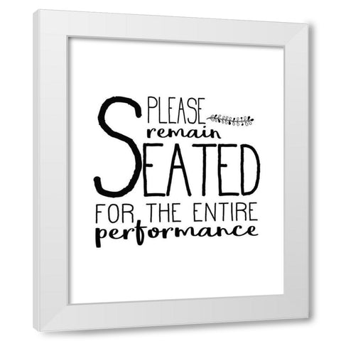 In the Bathroom 7 White Modern Wood Framed Art Print by Kimberly, Allen