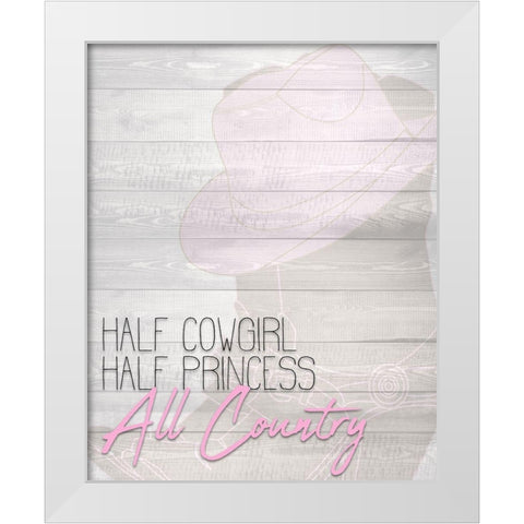 All Country White Modern Wood Framed Art Print by Kimberly, Allen