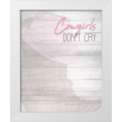 Cowgirls White Modern Wood Framed Art Print by Kimberly, Allen