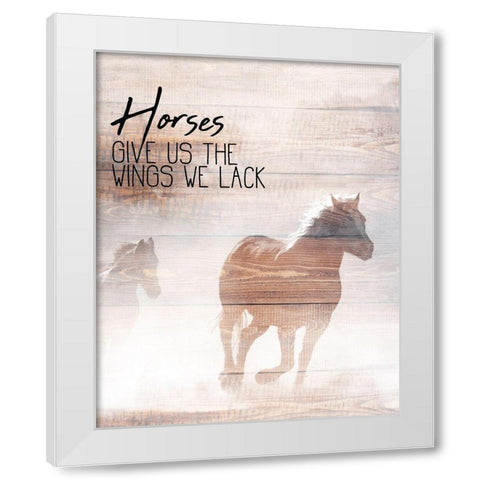 The Wings We Lack White Modern Wood Framed Art Print by Kimberly, Allen