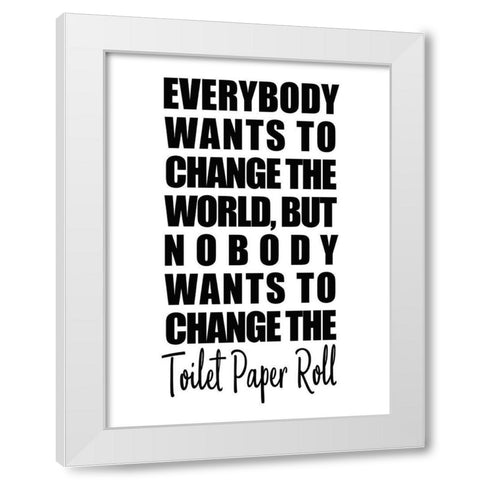 Change White Modern Wood Framed Art Print by Kimberly, Allen