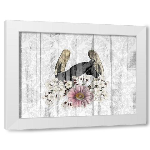 Cactus Cowboy 6 White Modern Wood Framed Art Print by Kimberly, Allen