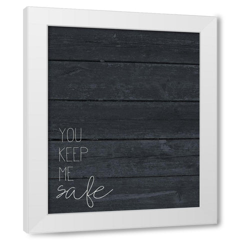 Safe and Wild 1 White Modern Wood Framed Art Print by Kimberly, Allen