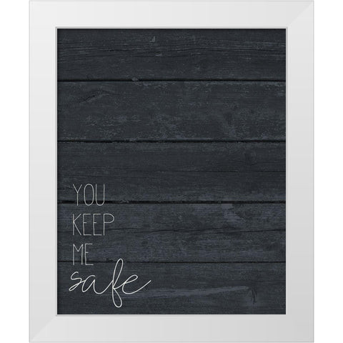 Safe and Wild 1 White Modern Wood Framed Art Print by Kimberly, Allen