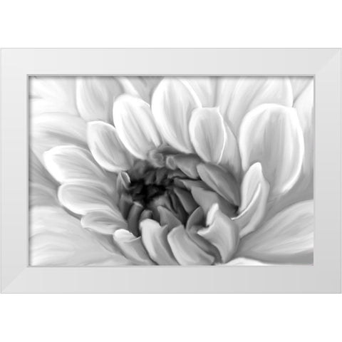 Glowing White Modern Wood Framed Art Print by Kimberly, Allen