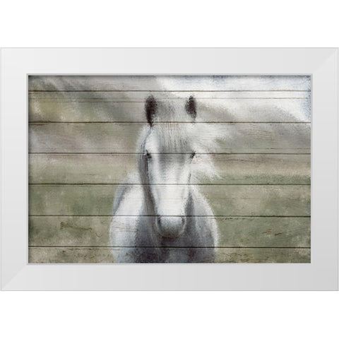 Wild White Modern Wood Framed Art Print by Kimberly, Allen